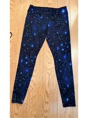 Forever 21 Blue Galaxy Leggings size large